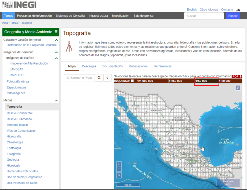 C Mo Descargar Una Carta Topogr Fica De Inegi Alidrisi Cartograf A