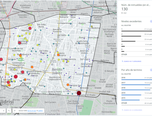 Mapa web: Desarrollos irregulares en la alcaldía Benito Juárez – CDMX